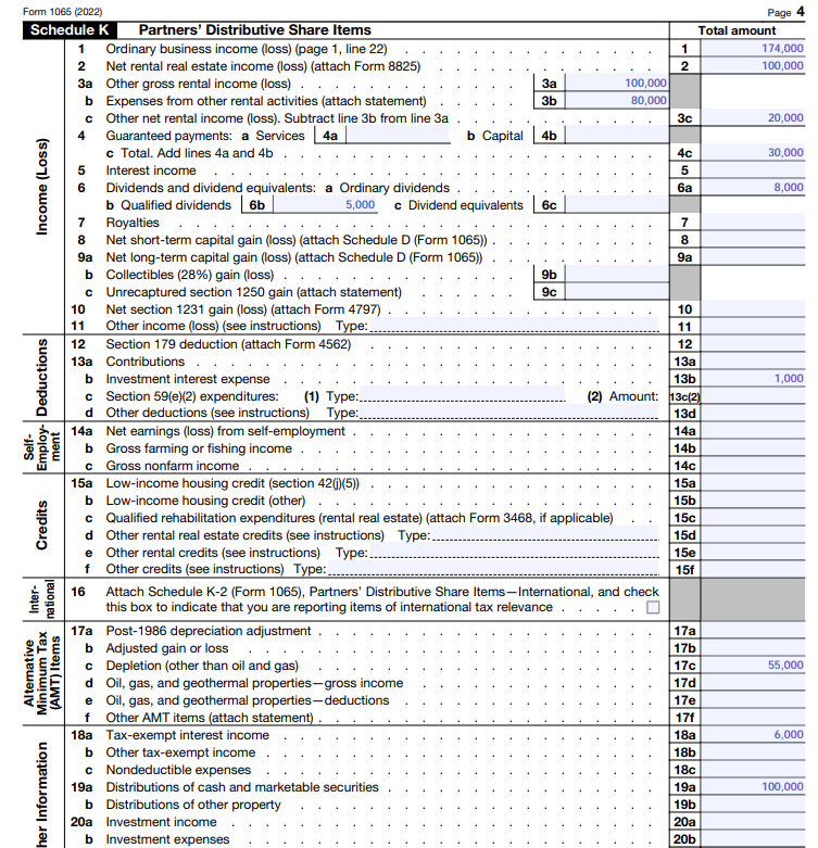 Partnership Tax Return ProblemChristy Albright and | Chegg.com