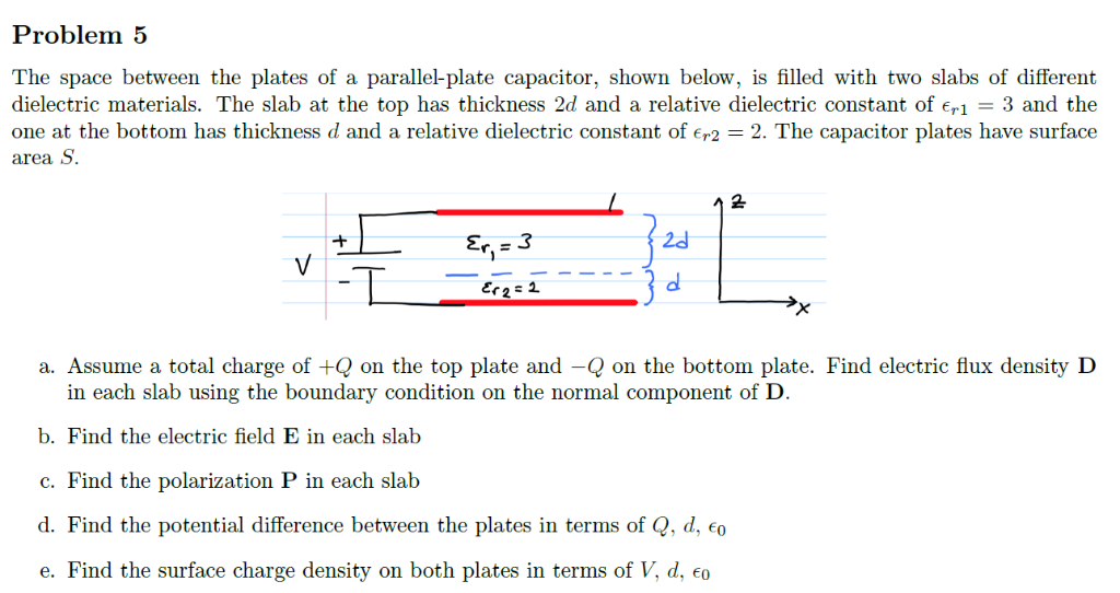 Solved The space between the plates of a parallelplate