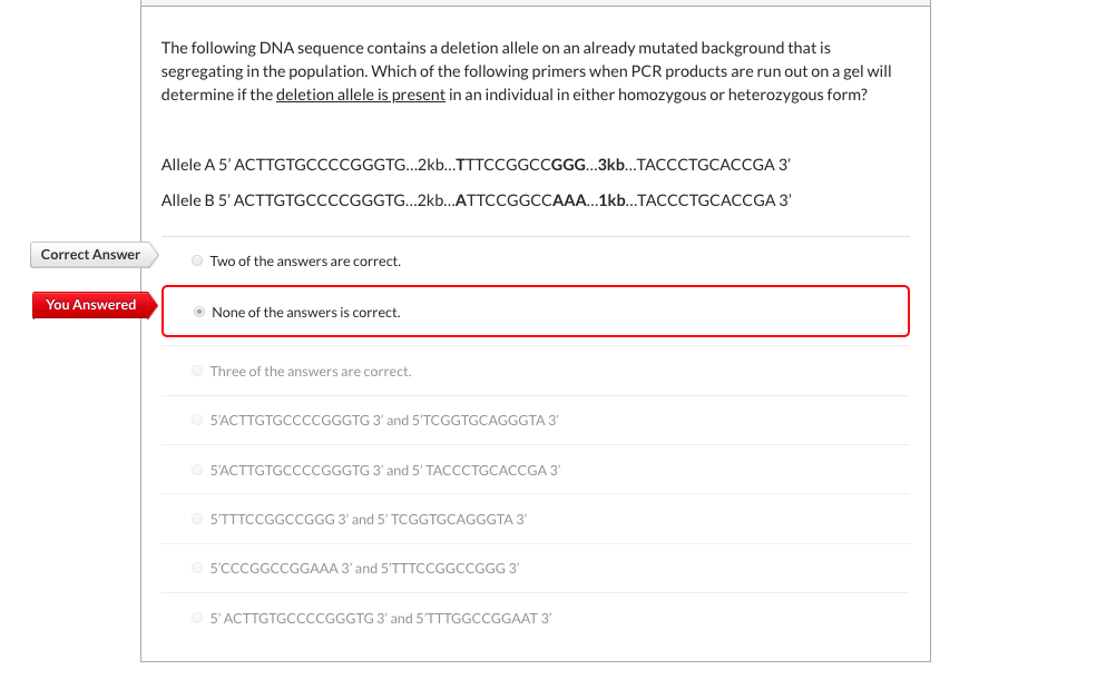 Solved When A Part Of A Sequence Of Dna Is Either Deleted Or Cheggcom