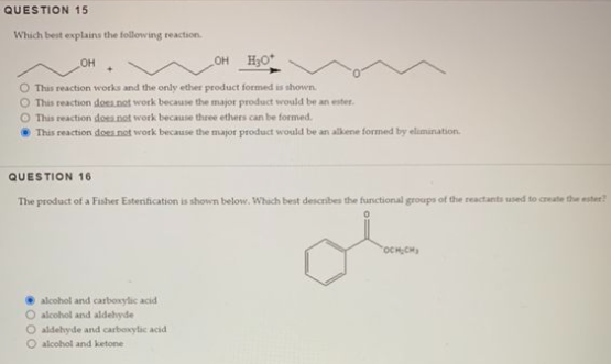 Solved QUESTION 3 Which best describes the molecule below? | Chegg.com