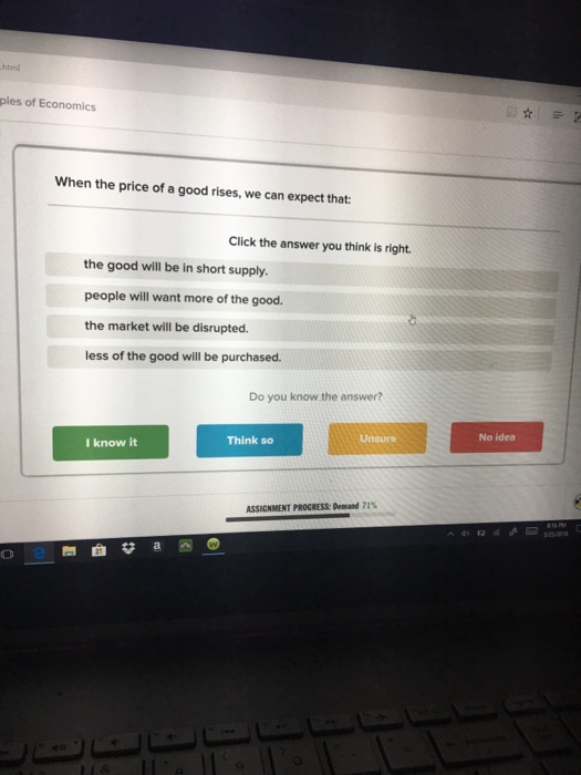 Solved html ples of Economics When the price of a good | Chegg.com