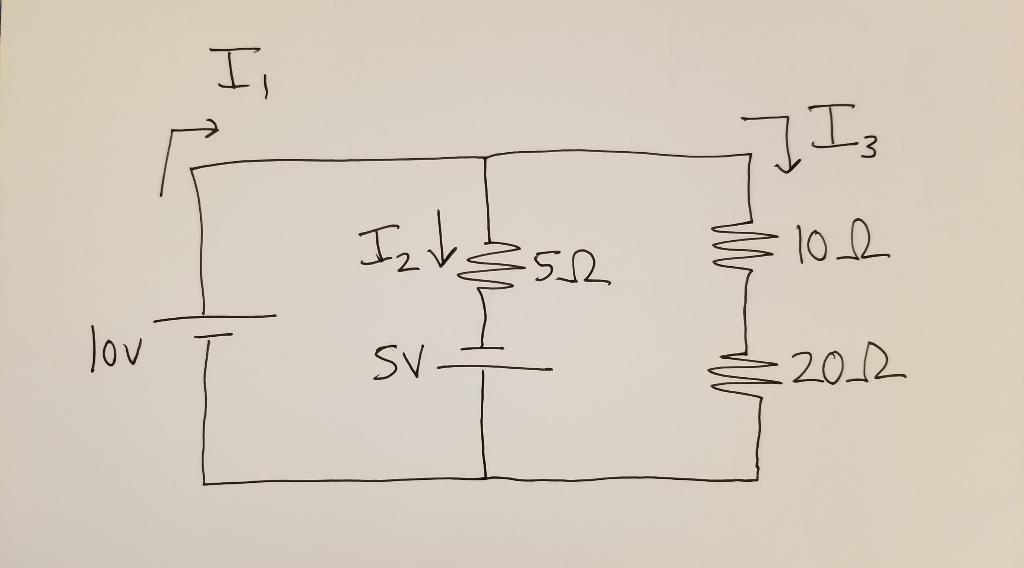 Solved Find the currents of I1 I2 and I3 in the picture | Chegg.com