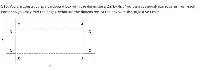 Solved 316. You are constructing a cardboard box with the | Chegg.com