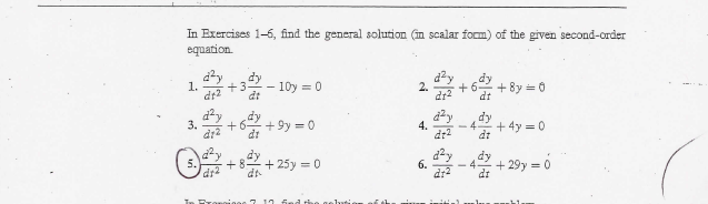 Solved In Exercises 1-6, find the general solution in scalar | Chegg.com