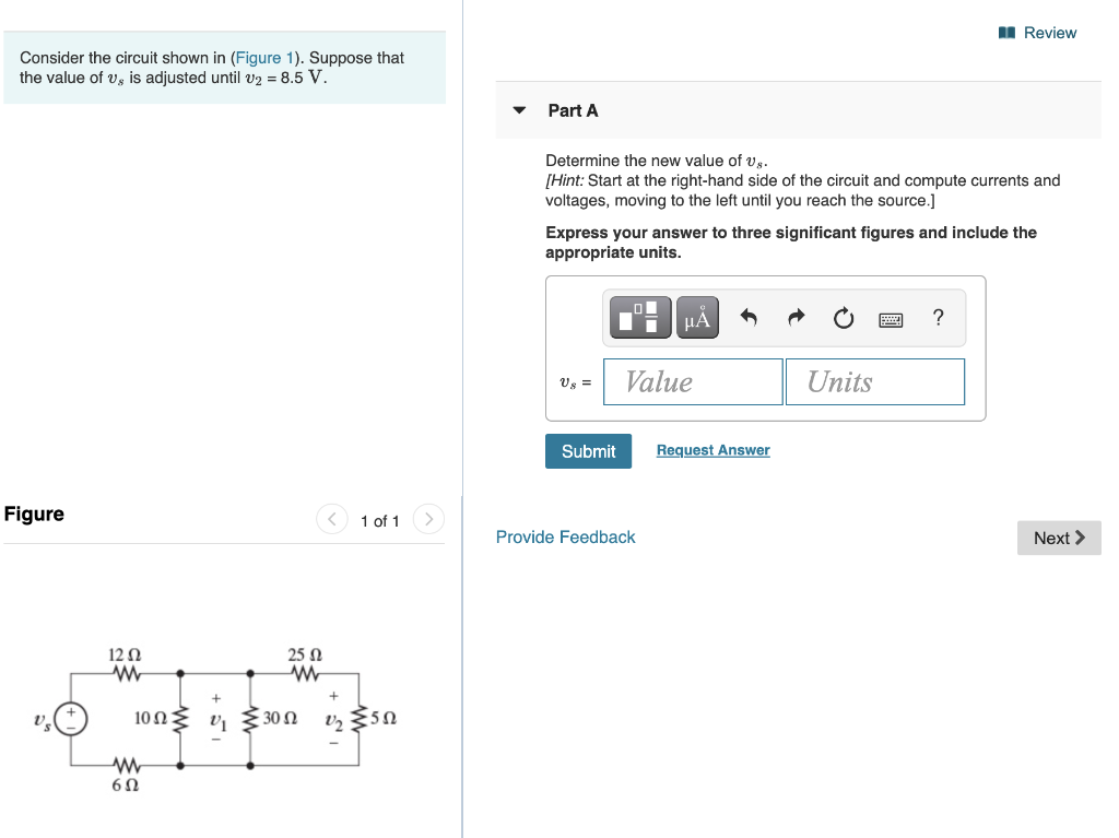 Solved Review Consider The Circuit Shown In (Figure 1). | Chegg.com