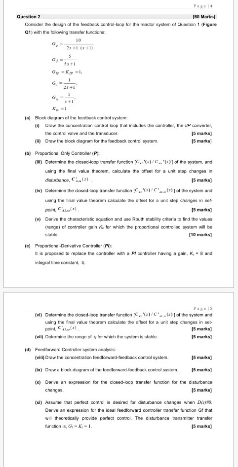 Page 2 Question 1 40 Marks Figure Q1 provides the | Chegg.com