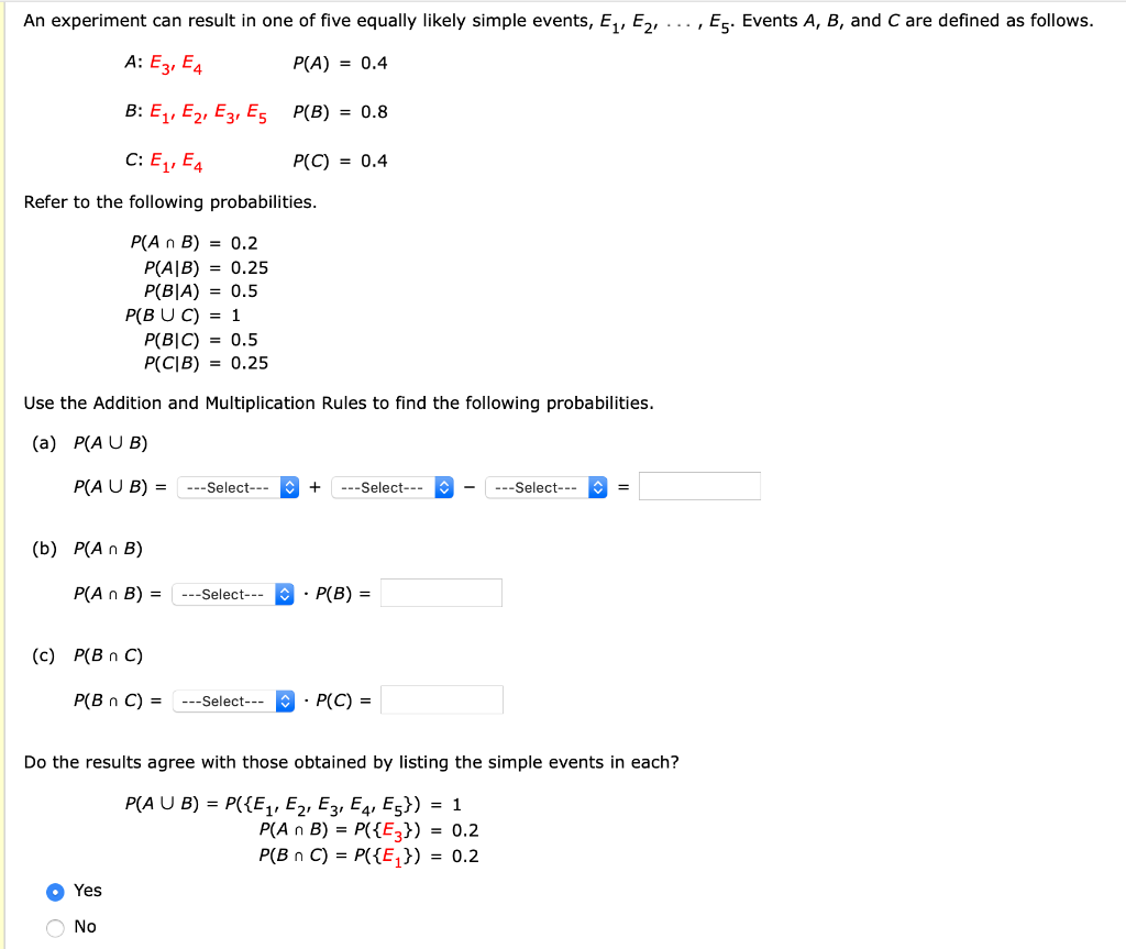 Solved An experiment can result in one of five equally | Chegg.com