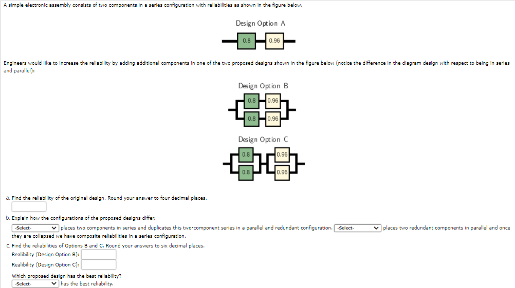 Solved A Simple Electronic Assembly Consists Of Two | Chegg.com