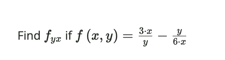 \( f(x, y)=\frac{3 \cdot x}{y}-\frac{y}{6 \cdot x} \)