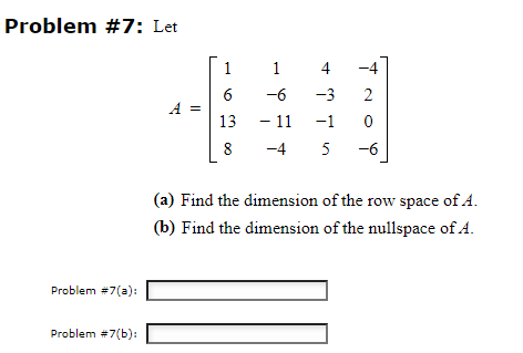 Solved Problem 7 Let A 161381 6 11 44 3 15 420 6