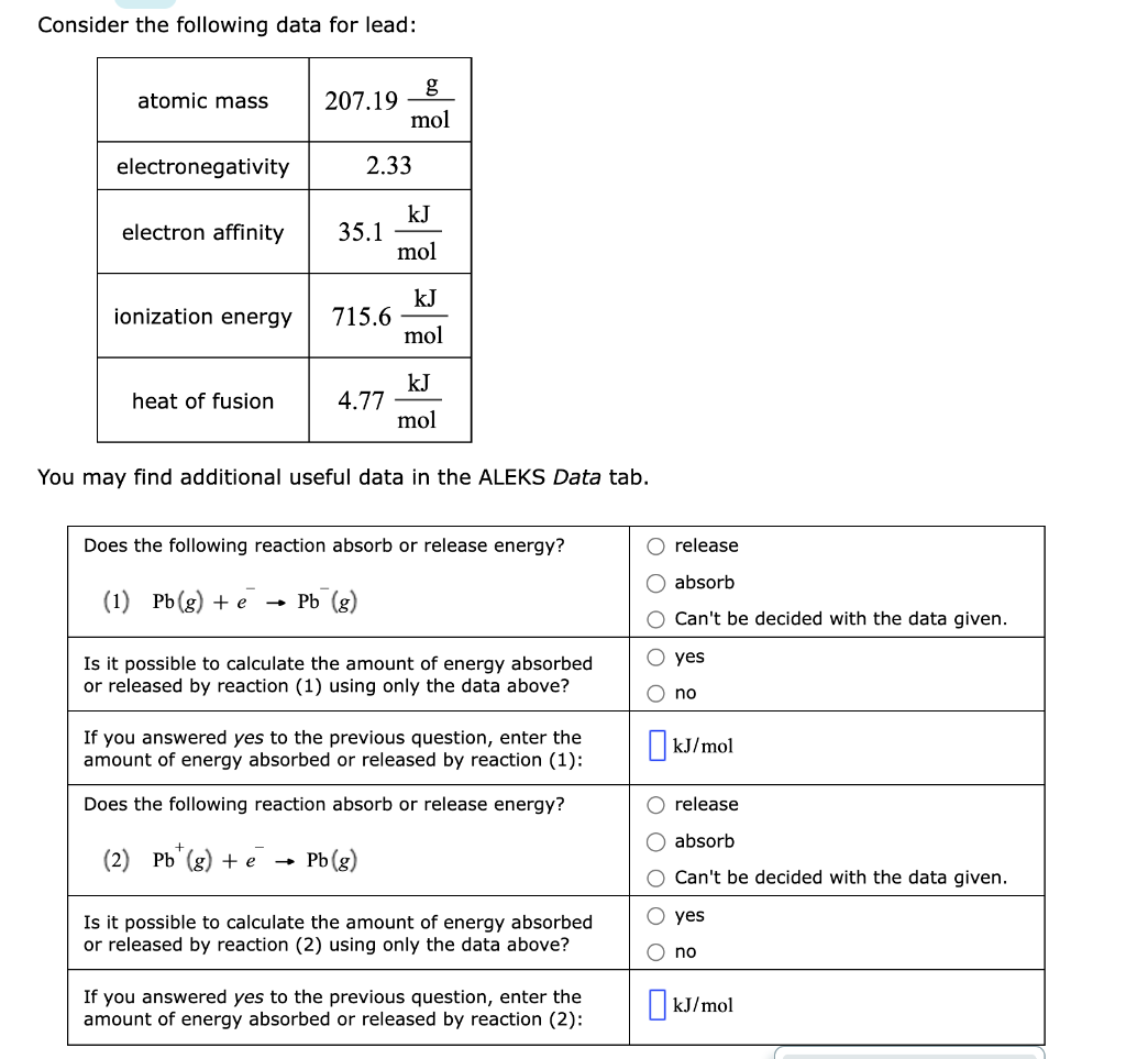 solved-consider-the-following-data-for-lead-atomic-mass-chegg