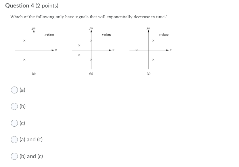 Solved Question 4 (2 points) Which of the following only | Chegg.com