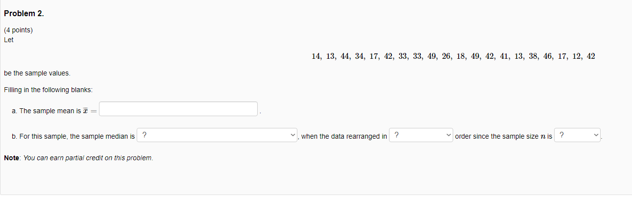 Solved Problem 2. (4 points) Let 14, 13, 44, 34, 17, 42, 33, | Chegg.com