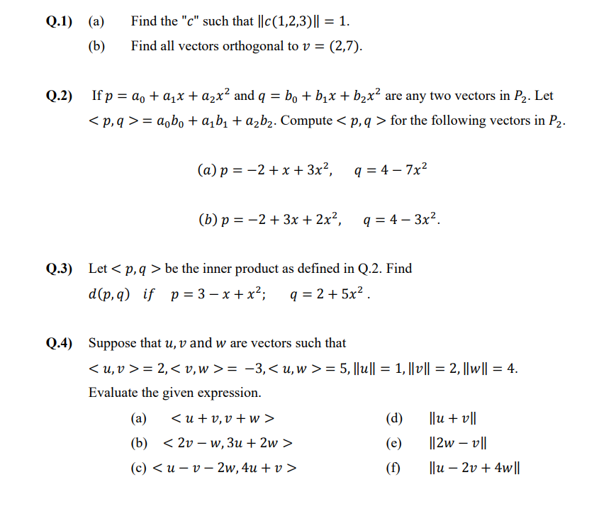 Solved Linear Algebra | Chegg.com