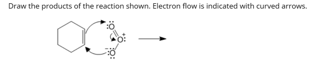 Solved Draw the products of the reaction shown. Electron | Chegg.com