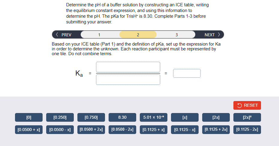 Solved Determine the pH of a buffer solution by constructing | Chegg.com