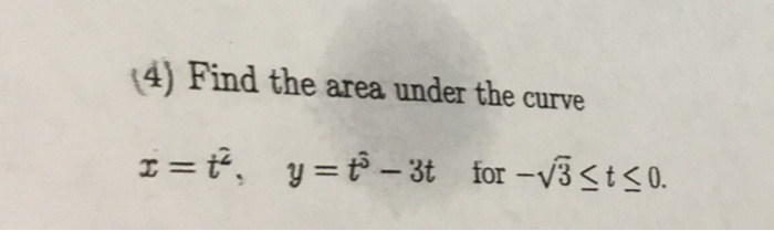 Solved: 4) Find The Area Under The Curve | Chegg.com