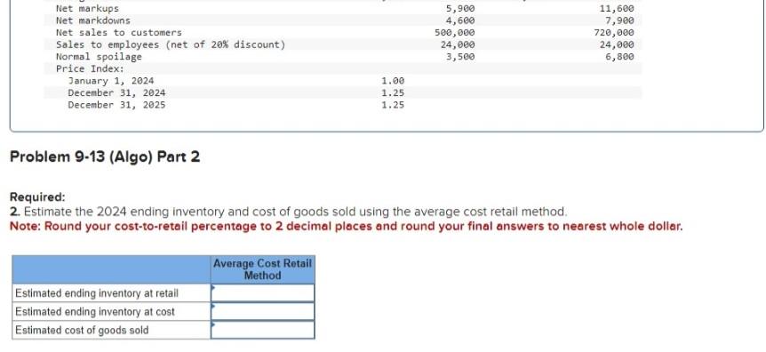 Solved Estimate The 2024 Ending Inventory And Cost Of Goods Chegg Com   Phpq19pXh