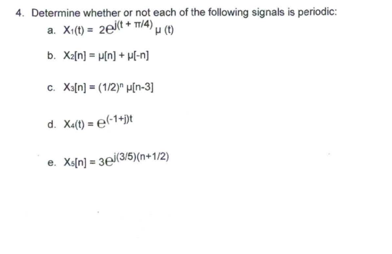 Solved 4. Determine whether or not each of the following | Chegg.com