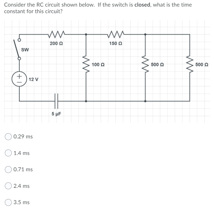 Solved Consider the RL circuit shown below: o w R1 1+ کا le | Chegg.com