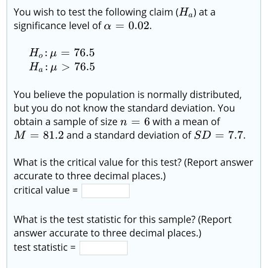 Solved Testing: Ho: H1 u32.27 32.27 Your sample consists of | Chegg.com