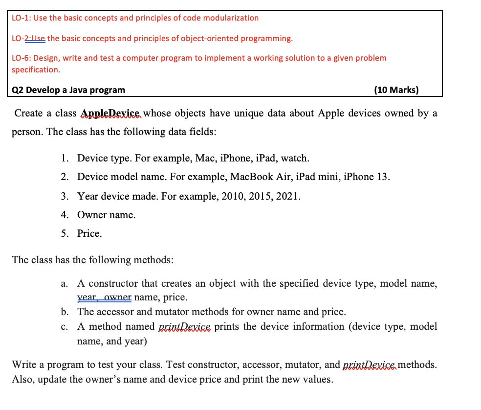 Solved LO-1: Use the basic concepts and principles of code | Chegg.com
