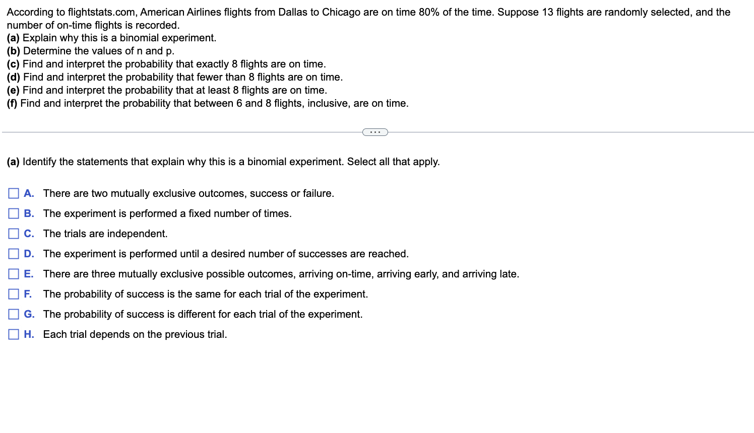 Solved According to American Airlines