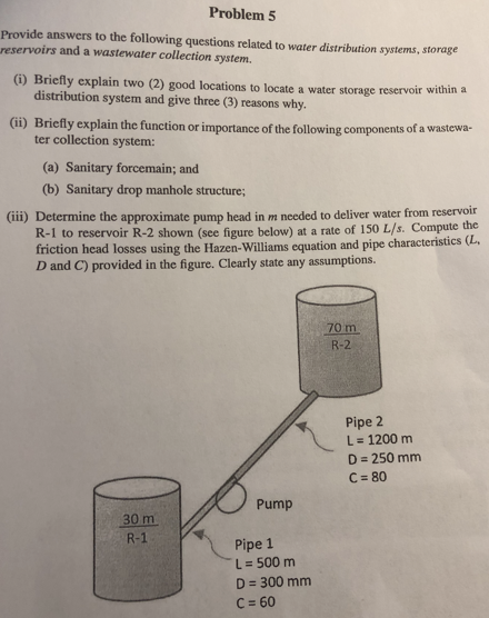 Solved Problem 5 Provide answers to the following questions | Chegg.com