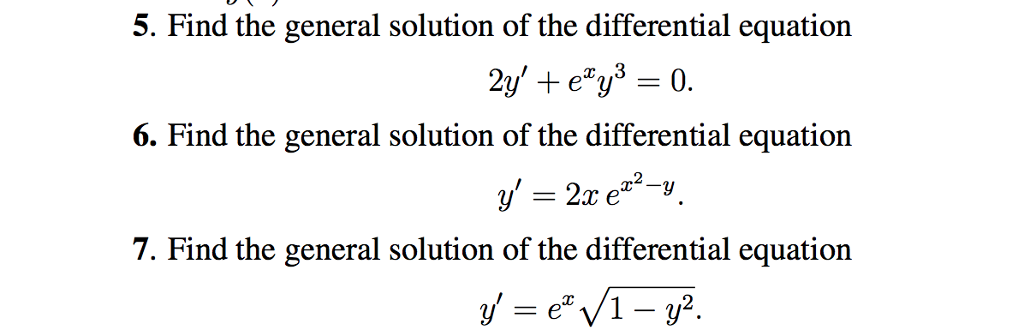 Solved 5 Find The General Solution Of The Differential Chegg Solved 5 Find The General Solution Of The Differential Chegg