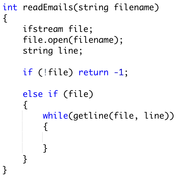 Solved Create a function called readEmails which will take | Chegg.com