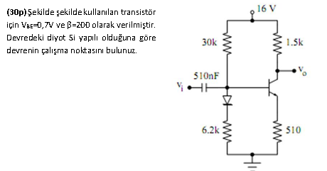 Solved VBE=0.7V and β=200 for the transistor used in the | Chegg.com