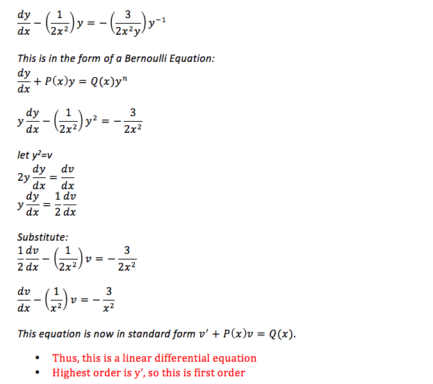 Solved I believe I am solving this differential equation | Chegg.com