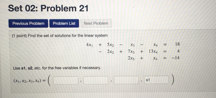 Solved Set 02: Problem 21 Previous Problem Problem List Next | Chegg.com