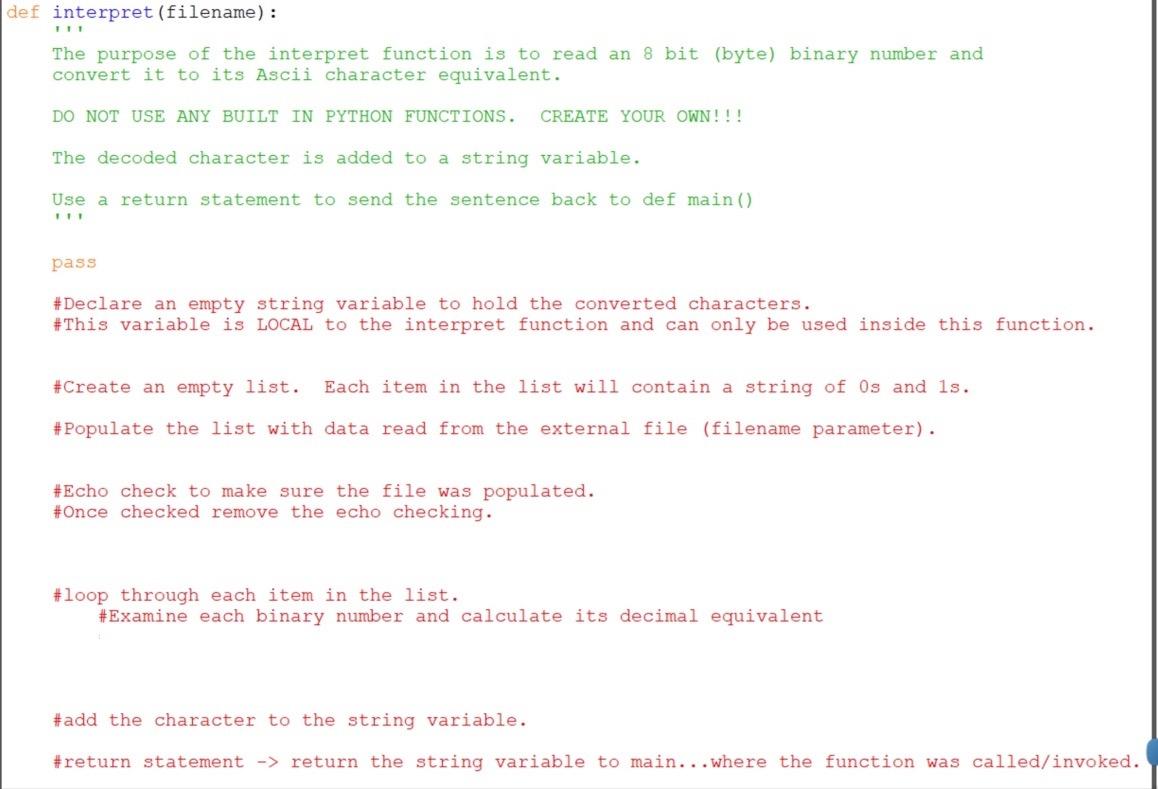 Create A Separate File That Defines A List Of | Chegg.Com