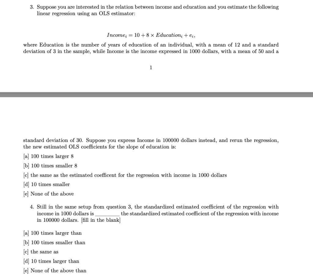 Solved 3. Suppose you are interested in the relation between | Chegg.com