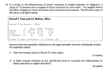 Solved B) In A Study On The Effectiveness Of Certain | Chegg.com