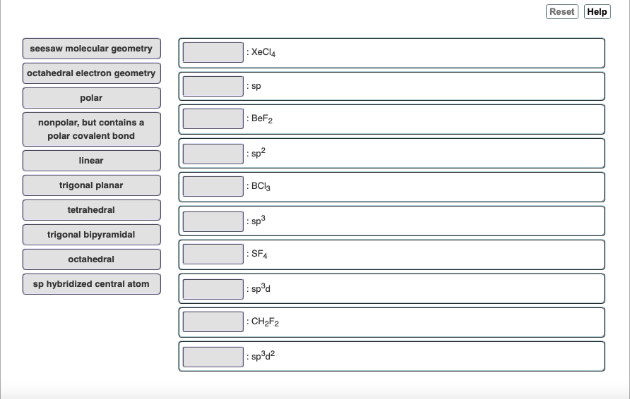 molecular geometry seesaw