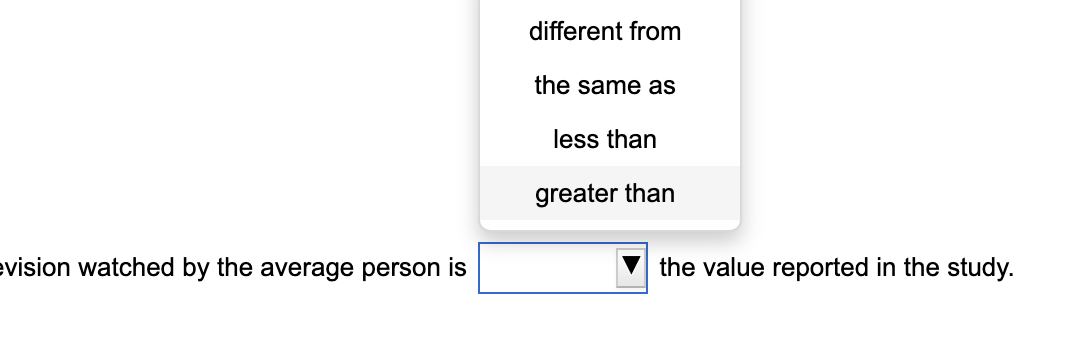 Solved Suppose a study reported that the average person | Chegg.com