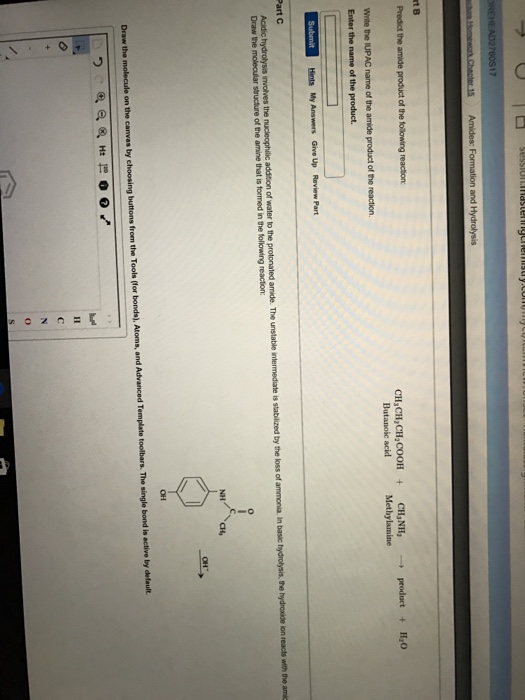 Solved Predict the amide product the following reaction: | Chegg.com