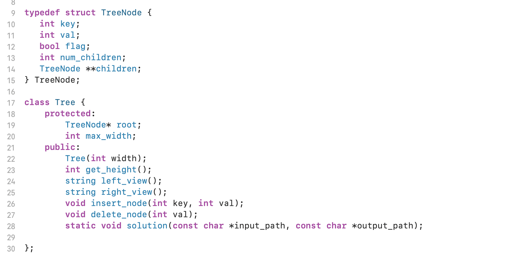Solved How could I implement a tree using the tree node data | Chegg.com
