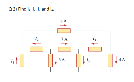 Solved Q 2) Find I1,I2,I3 and I4. | Chegg.com