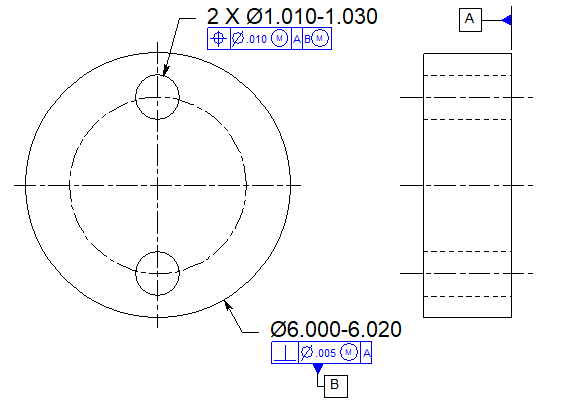 Solved 10. Datum Feature B; A. Is Perpendicular To What? 