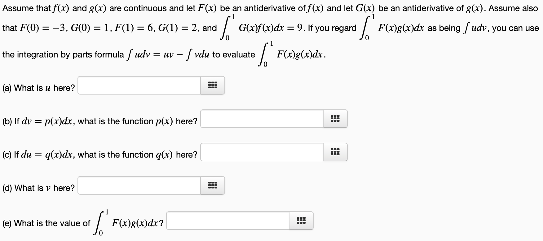 Solved Assume That F X And G X Are Continuous And Let F Chegg Com