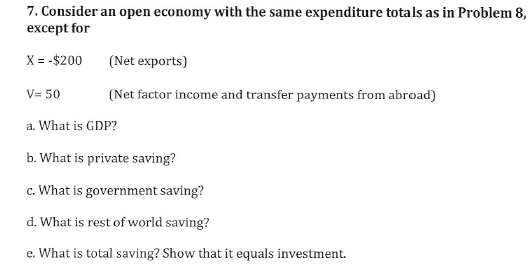 Solved 4 Consider An Economy With Expenditure Totals Giv Chegg Com
