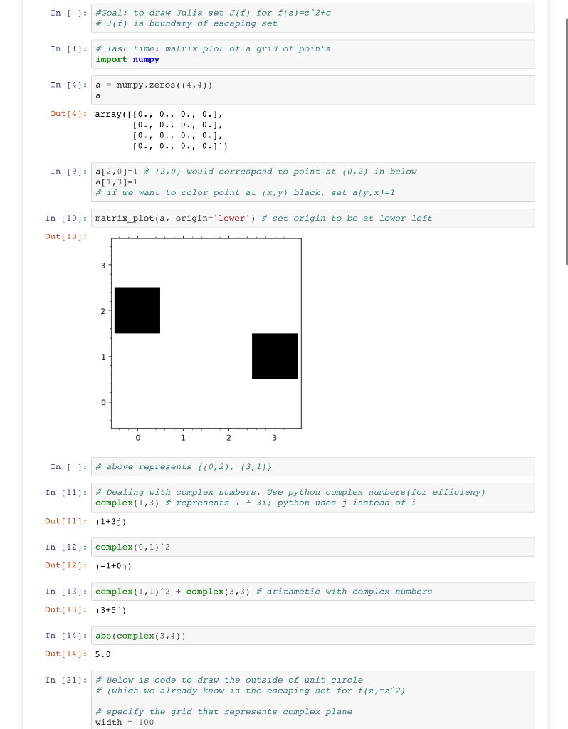 Problem 4 11 Recall That The Julia Set J F Was Ac Chegg Com