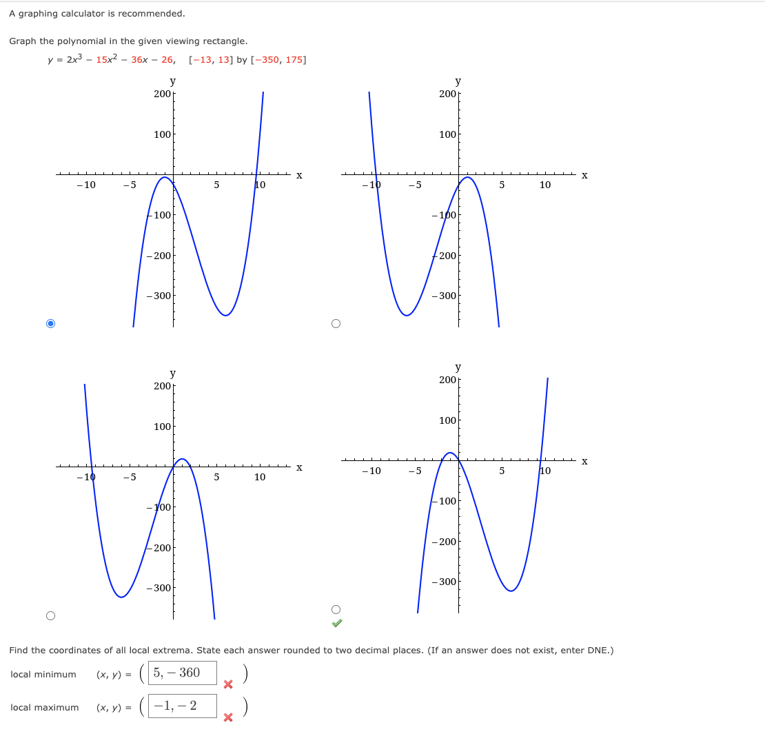 Solved A Graphing Calculator Is Recommended. Graph The | Chegg.com