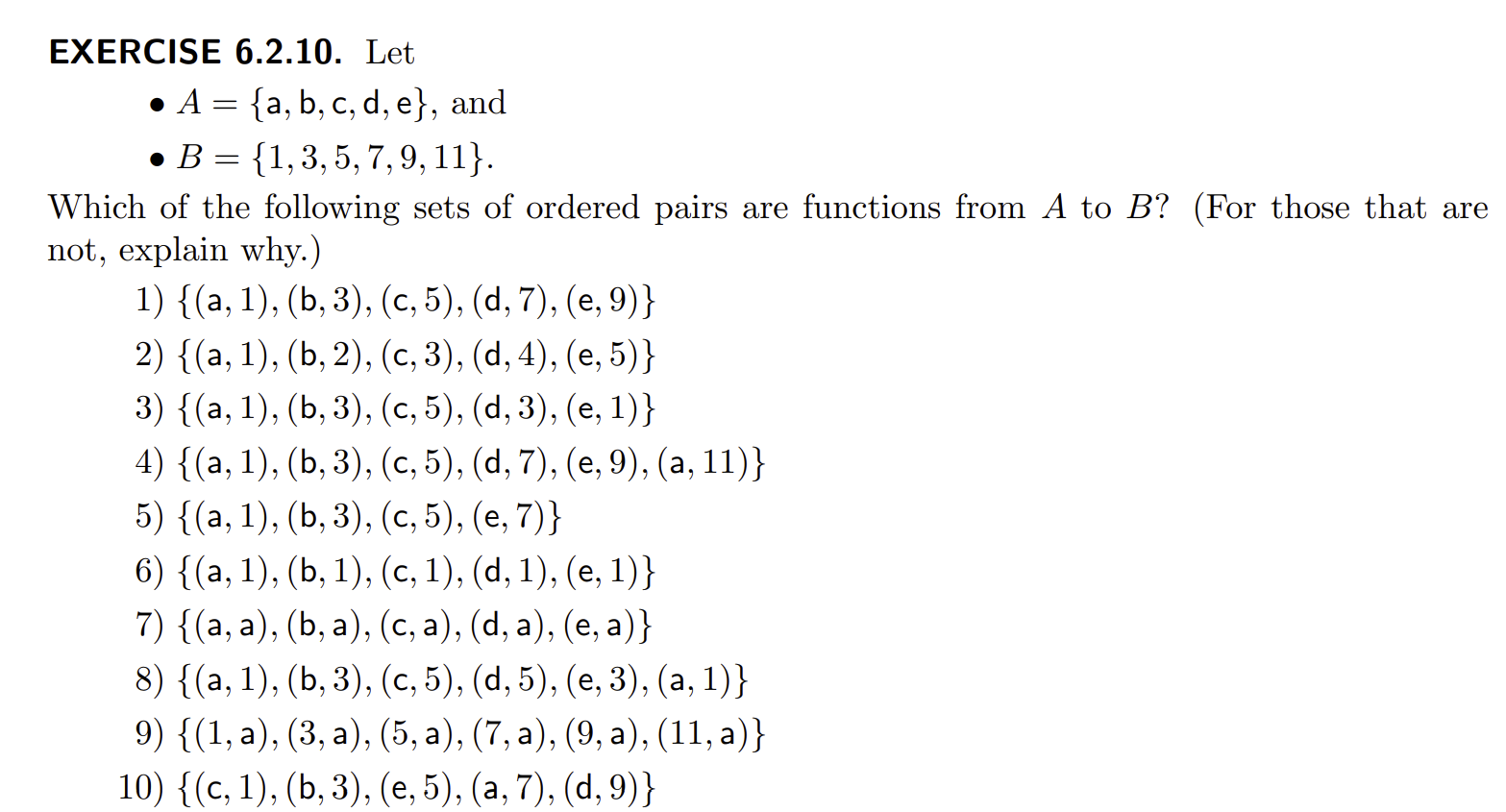 Solved - 2 2 2 2 2 7 2 2 , EXERCISE 6.2.10. Let • A = | Chegg.com