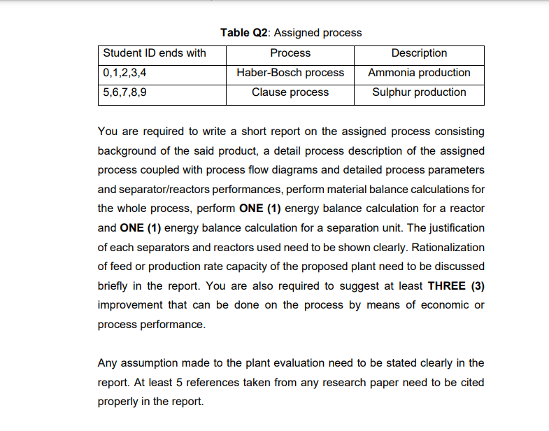 2. Chemical engineering discipline requires an Chegg