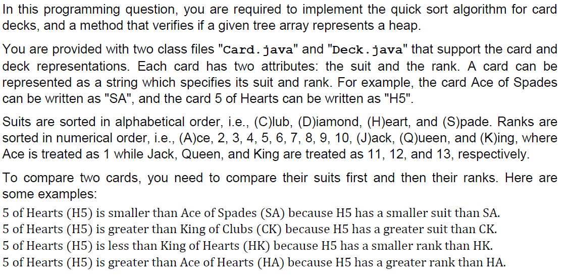 In this programming question, you are required to | Chegg.com