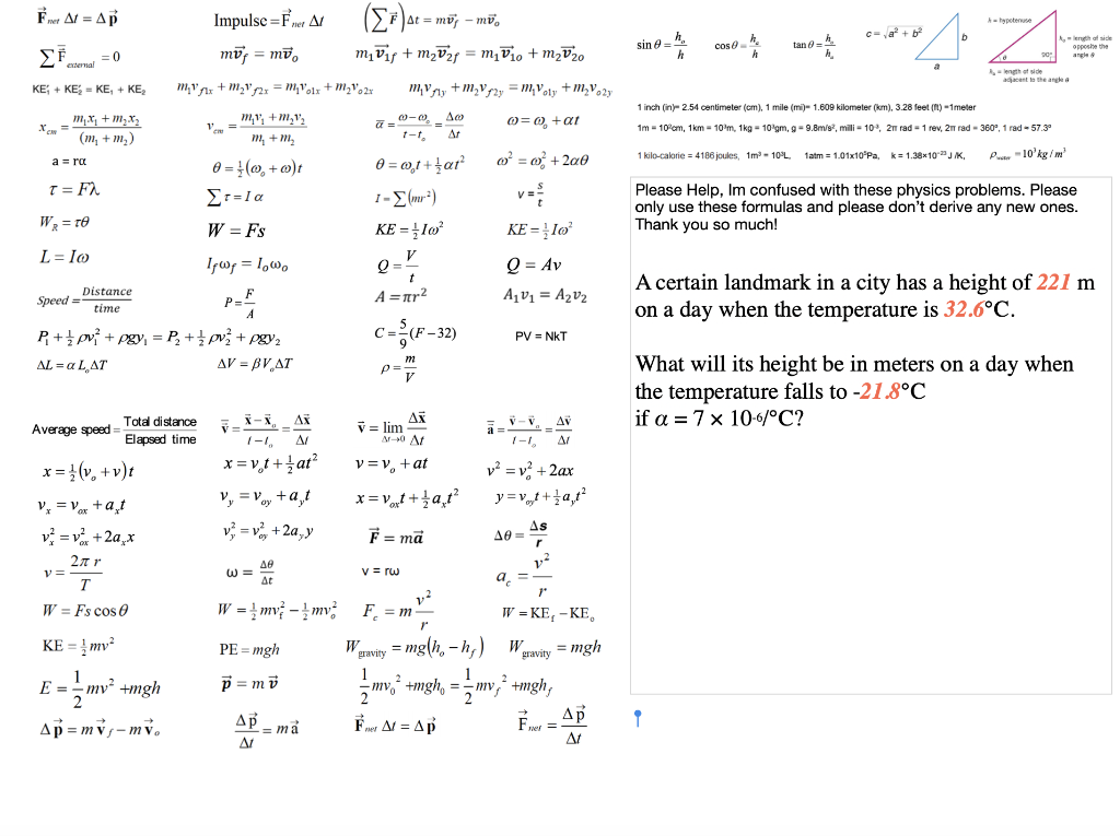 Solved A1 Ap Hypotenus Impulse Feet Mo Mu Ca At Chegg Com